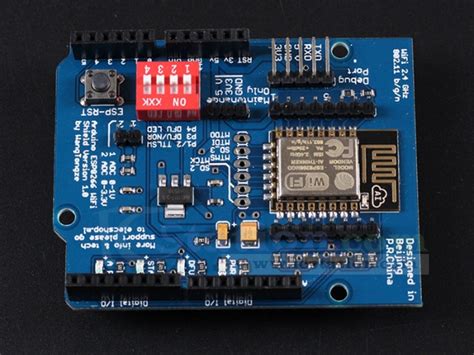 Esp 12e Esp8266 Uart Wifi Wireless Shield Module For Arduino Uno R3