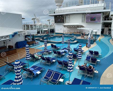 The Main Pool On The Norwegian Cruise Line Ncl Cruise Ship Escape In Port Canaveral Florida