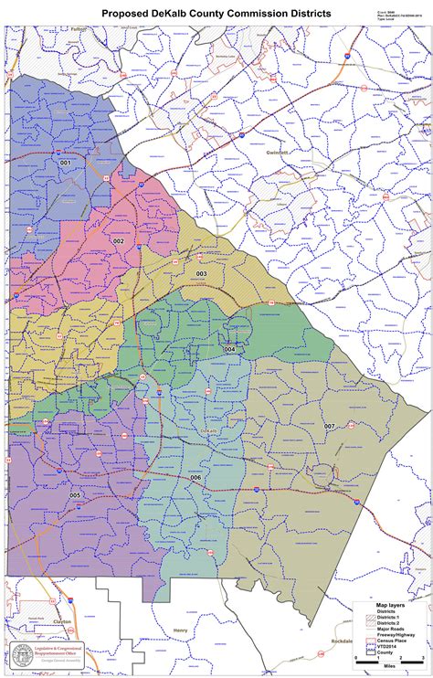 Georgia Map With County Lines