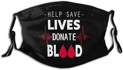 Gmani Help Save Lives Donate Blood Face Mask Balaclavas Reusable