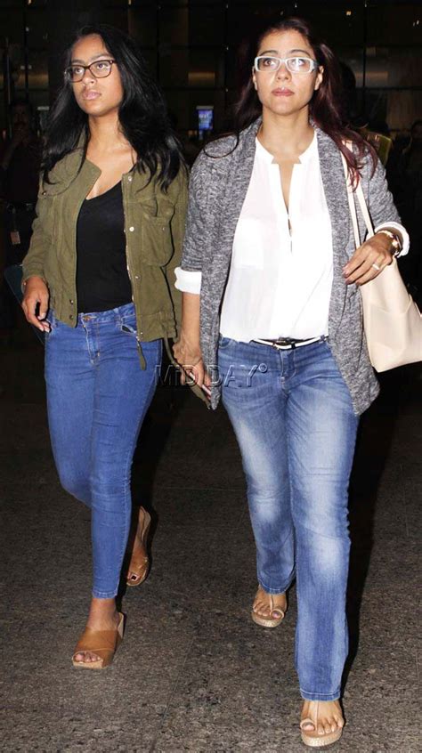 Kajol And Daughter Nysa Devgn At Mumbai Airport Bollywood Fashion