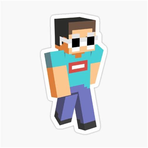 An Image Of A Minecraft Character Sticker