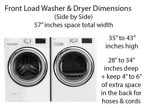 How do i choose the right washer and dryer? we're glad you asked! Washer and Dryer Dimensions (Size Guide) - Designing Idea