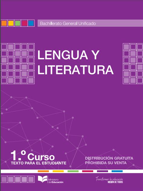 🥇【 Libro De Lengua Y Literatura 1 Primero Bgu Bachillerato 】2021