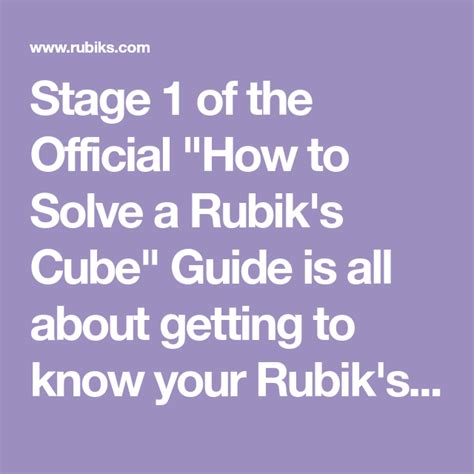 Jun 30, 2018 · after each sequence, orient the rubik's cube to rematch the top face to the appropriate state and repeat the sequence until all the corners are yellow. Stage 1 of the Official "How to Solve a Rubik's Cube" Guide is all about getting to know your ...