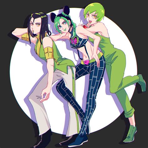 Kujo Jolyne Foo Fighters And Ermes Costello Jojo No Kimyou Na Bouken And More Drawn By