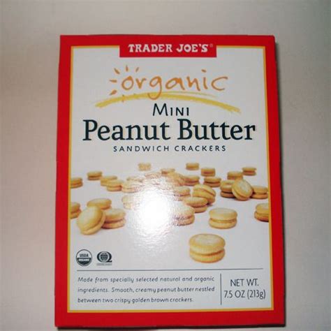 Trader Joes Organic Mini Peanut Butter Sandwich Crackers Peanut