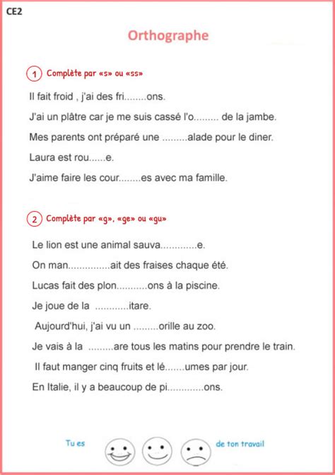 Ce1 Orthographe Fiches I Profs Orthographe Ce1 Exercices Hot Sex Picture