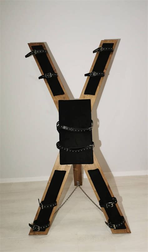 Bdsm Wooden Cross Furniture Slave Body Fixation Deluxe Free Etsy
