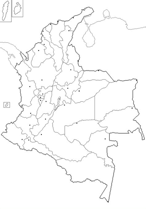 Croquis Division Mapa Politico De Colombia