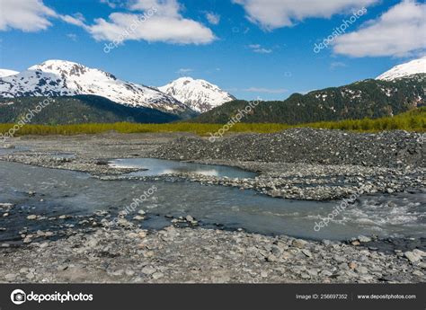 Resurrection River In Kenai Fjords National Park In Alaska United