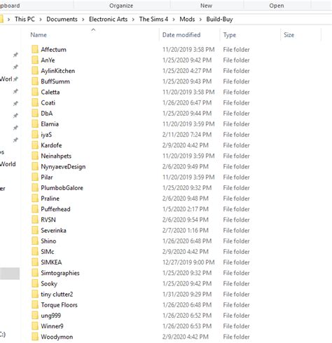 Does Anyone Else Have Their Mods Folder Ridiculously Organized Rthesims