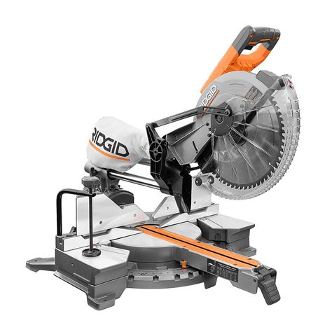Ridgid 15 Amp Corded 12 Inch Dual Bevel Sliding Mitre Saw The Home