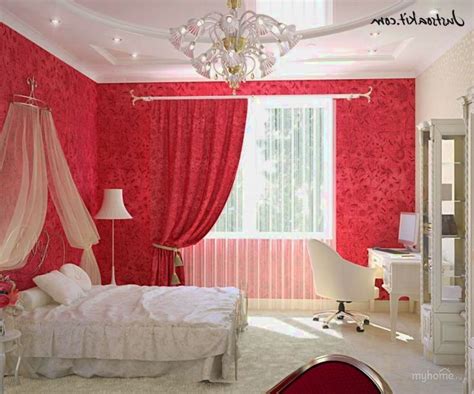 Various Pink Bedroom Curtains Design With White Combination Pink Bedroom