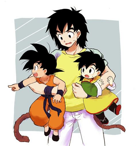 Goten With Kid Goku And Kid Gohan Xd Kid Goku Gohan Goten Goku Pics