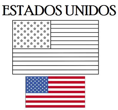 Bandeira Dos Estados Unidos Para Colorir