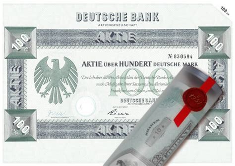 Aktuelle kurse, stammdaten, charts und weitere informationen zum wertpapier deutsche bank (isin: Aktie 1957 DEUTSCHE BANK in edler Geschenkrolle günstig ...