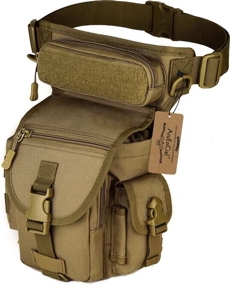 Arcenciel Leg Bag Tactical Military Drop Waist Thigh Hip Fanny Pack Tool Gear Pouch For