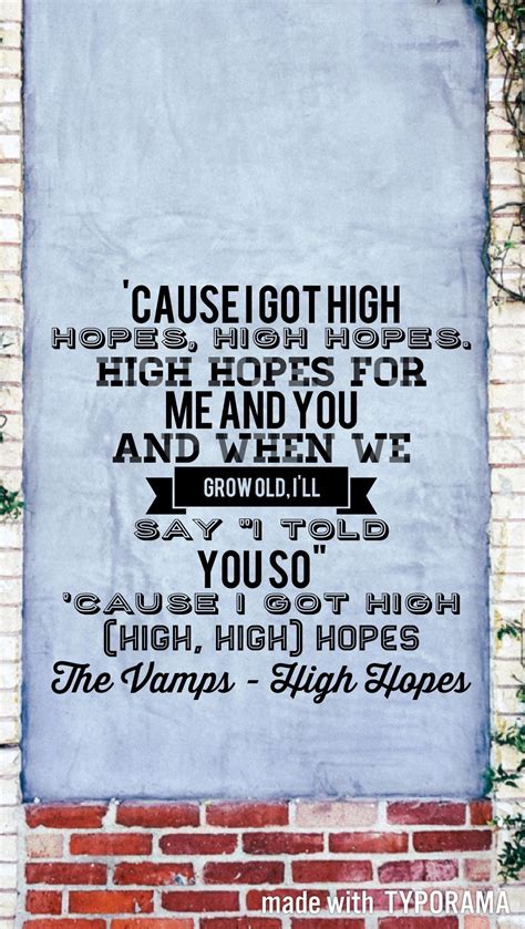 High HOPES | Lyrics wallpaper, High hopes, Lettering
