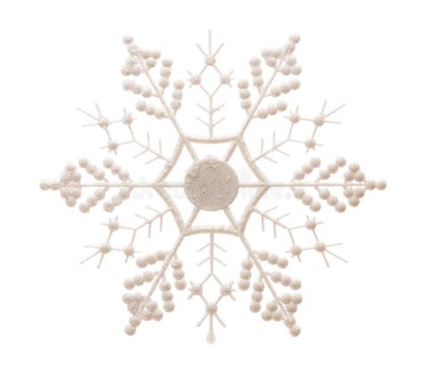 Sparkling Snowflake Isolated On White Stock Photo Image Of Diamond