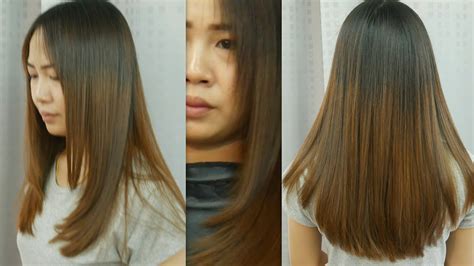 Long haircuts for men call for hair accessories. long hair cut U shape ตัดผมยาวตัว ยู - YouTube