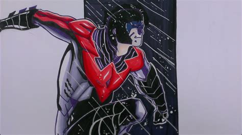 Drawing Nightwing From Dc Comics New 52 Youtube