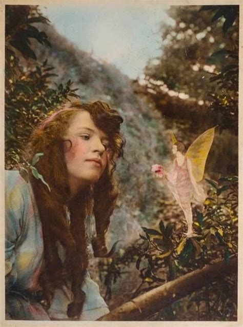 Fairy With Posy From The Cottingley Fairies Series 1920 Fairy