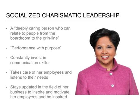 In spite of her very hectic. Indra Nooyi Leadership Style