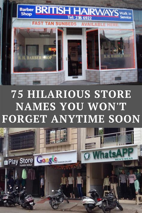 75 Hilarious Store Names You Wont Forget Anytime Soon Funny Puns