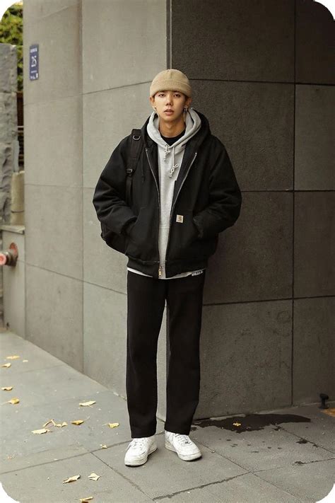 22 Most Popular Winter Outfits Men Streetwear Korean Recommendations To Copy Winter Outfits