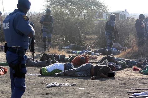 The leaders of south africa's two main opposition parties joined thousands of people north of johannesburg sunday to mark the third anniversary of the marikana massacre of 34 striking. MARIKANA COPS TO FACE THE LAW!