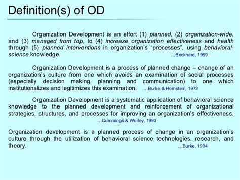 Organization Development