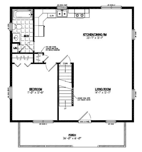 28x30 Mountaineer Certified Floor Plan 28mr1301 Custom Barns And
