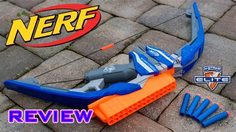 Review Nerf Elite Stratobow Unboxing Review And Firing Test Youtube