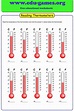High quality reading thermometers worksheet with many options; celcius ...