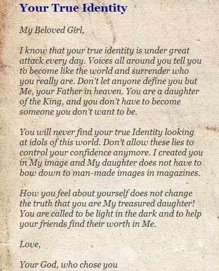 Letter From God His Daughters Daughter Of God Gods