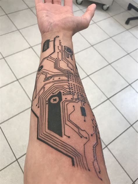 Pin By Jacob Peterson On Tattoo Ideas Tech Tattoo Cyberpunk Tattoo
