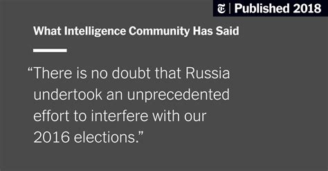8 Us Intelligence Groups Blame Russia For Meddling But Trump Keeps Clouding The Picture The