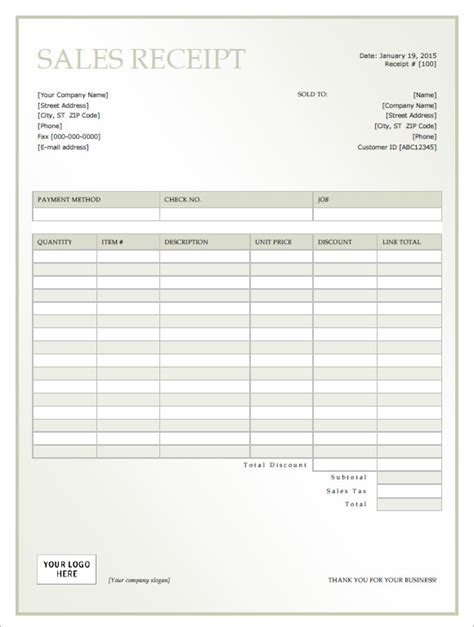 Maybe you would like to learn more about one of these? 9 Sales Receipt Templates - Free Samples, Examples ...