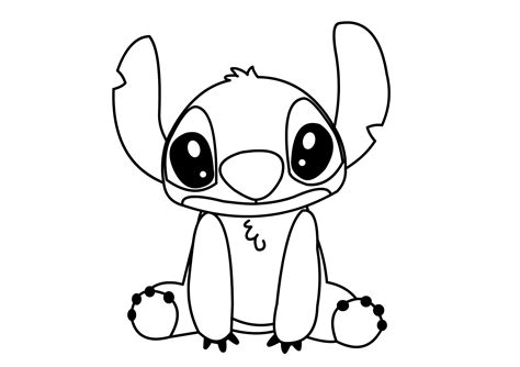 disney cute lilo stitch coloring pages high resolution printable page print color craft