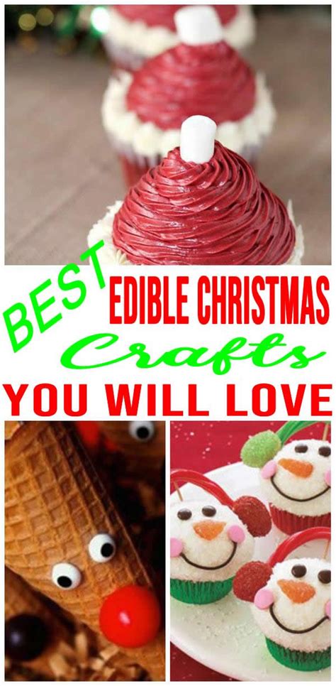 Diy Edible Christmas Crafts Christmas Crafts For Kids Holiday Crafts