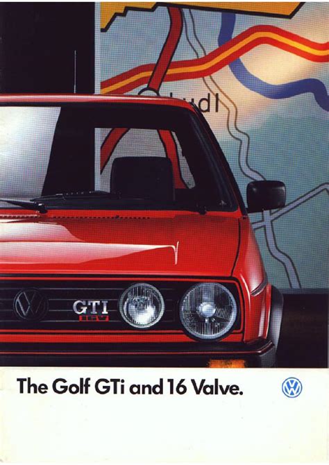 1989 Uk Vw Golf Ii Gti 16v Sales Brochure By Vwgolfmk2oc Issuu