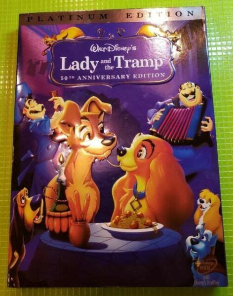 Disney Lady And The Tramp 2 Disc Dvd 50th Anniversary Platinum Edition