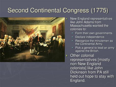 Ppt Second Continental Congress Powerpoint Presentation Free