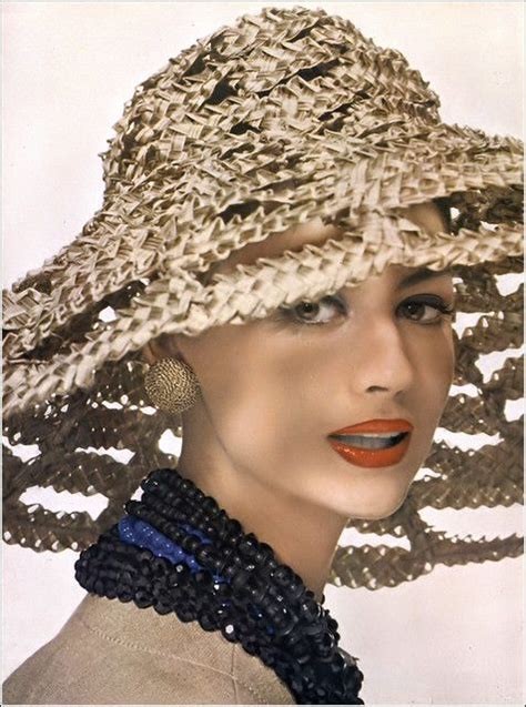 katherine pastrie is wearing a ventilated braided straw hat by christian dior new york earrings