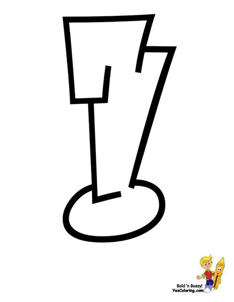 Print Out This Exclamation Mark In Cool Graffiti Abc Coloring Style