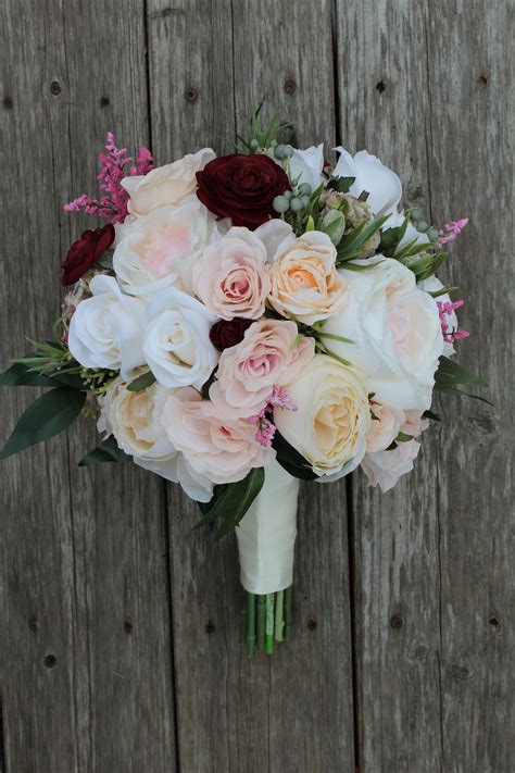 Textured Bridal Bouquet Recreation In Silk Flowers — Silk Wedding