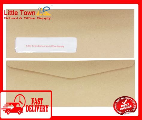 Kraft Brown Letter Envelope Long With Window Lazada PH