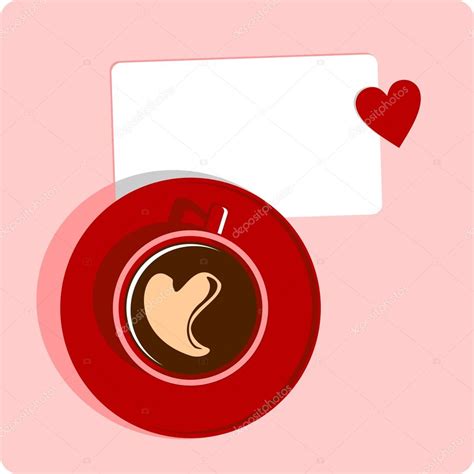 Coffee Cup Love — Stock Vector © Porchiart 8106420
