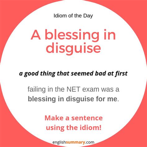 A Blessing In Disguise Meaning And Use Idiom Of The Day English